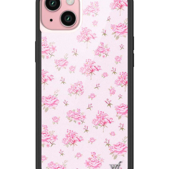 Wildflower iPhone case 15 Plus Forget Me Not Floral Pink Cute