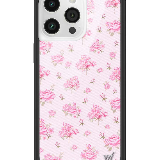 Wildflower iPhone case 15 Pro Max Forget Me Not Floral Pink Cute