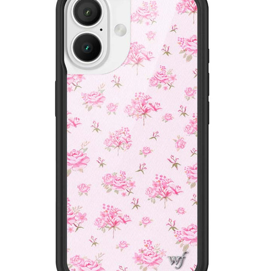 Wildflower iPhone case 16 Forget Me Not Floral Pink Cute