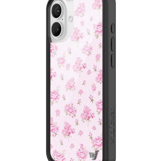 Wildflower iPhone case 16 Plus Forget Me Not Floral Pink Cute