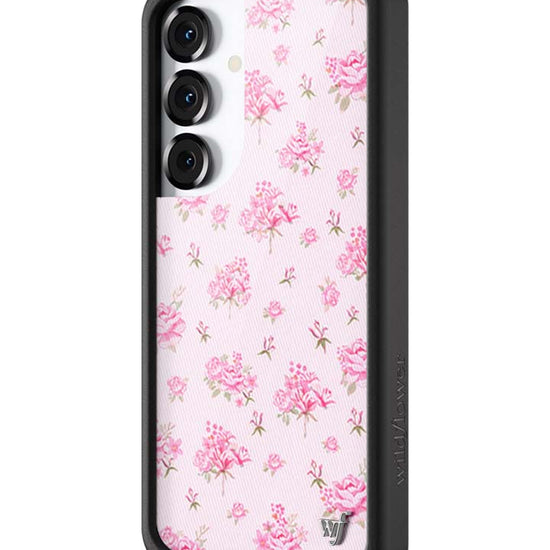 Wildflower Galaxy S25 case Forget Me Not Floral Pink Cute