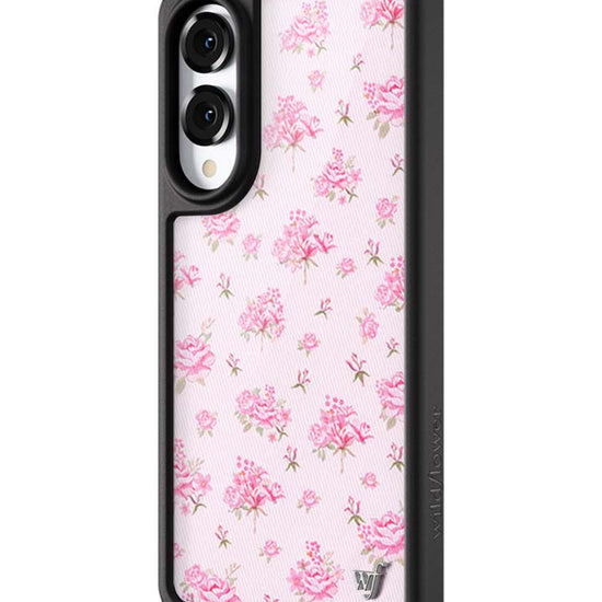 Wildflower Galaxy S25 case Edge Forget Me Not Floral Pink Cute