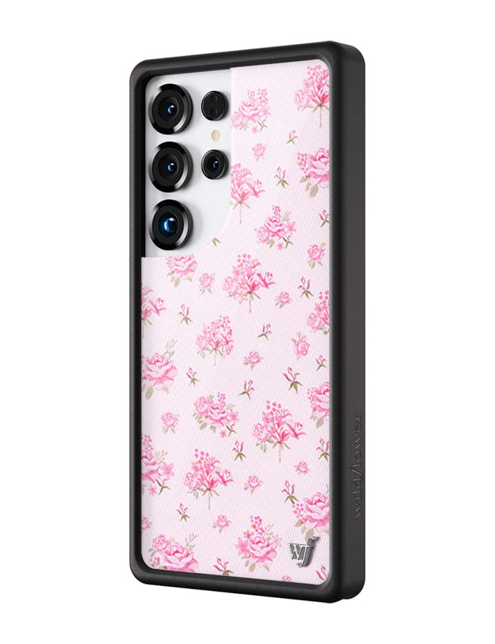 Wildflower Galaxy S25 case Ultra Forget Me Not Floral Pink Cute