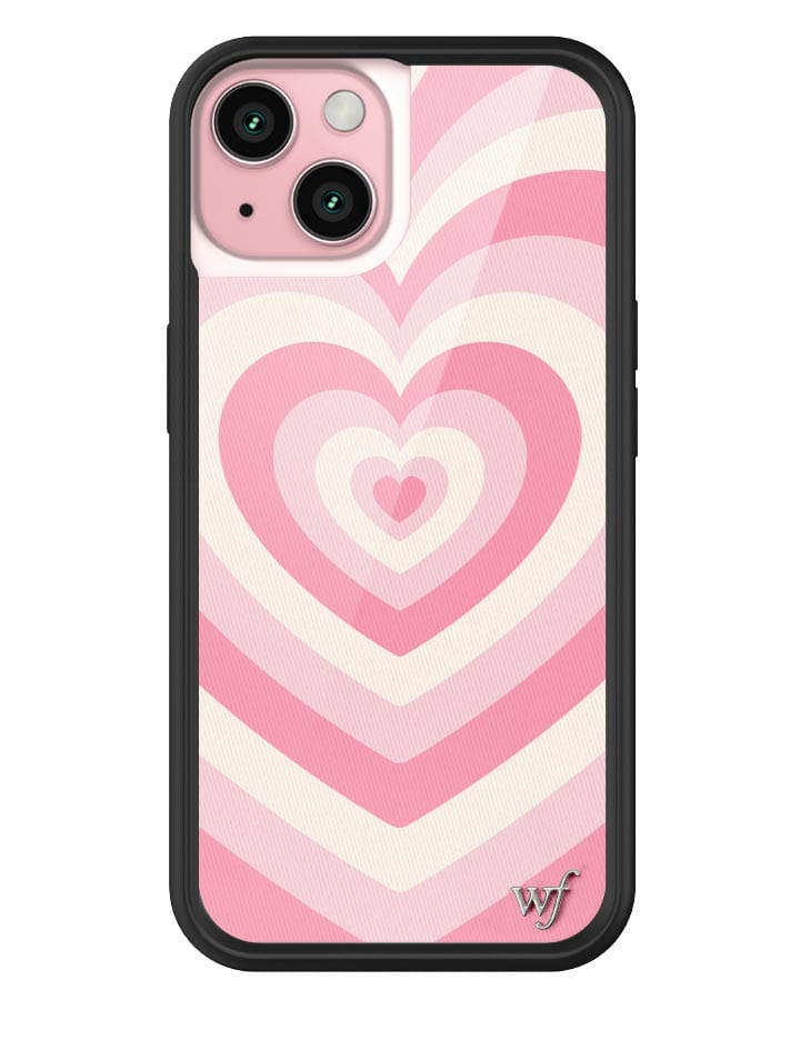 Wildflower iPhone case 15 Latte Love Rose Pink Cute