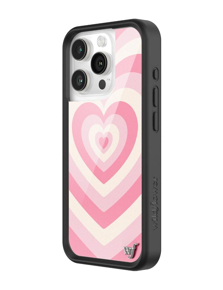 Wildflower iPhone case 15 Pro Latte Love Rose Pink Cute