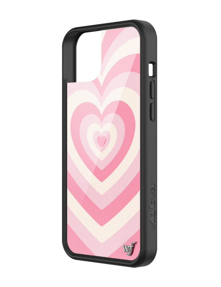 Wildflower iPhone case 15 Plus Latte Love Rose Pink Cute