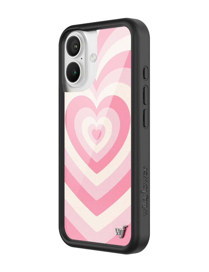 Wildflower iPhone case 16 Latte Love Rose Pink Cute