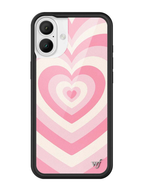Wildflower iPhone case 16 Plus Latte Love Rose Pink Cute