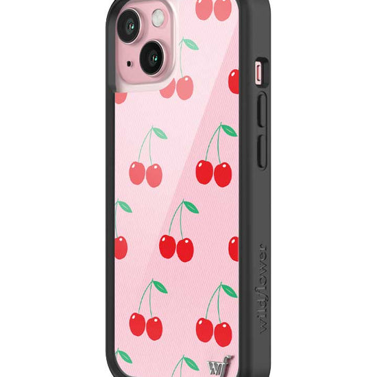 Wildflower Pink Cherries iPhone 15 Case