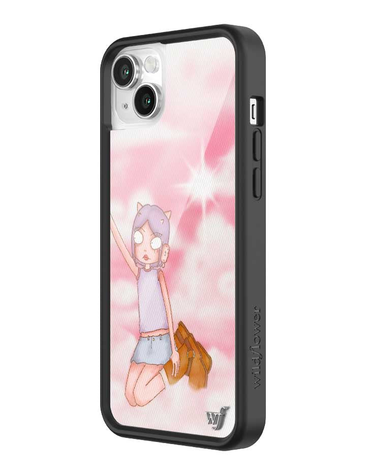 Wildflower iPhone case 14 Plus Enya Pink Clouds Pink Cute