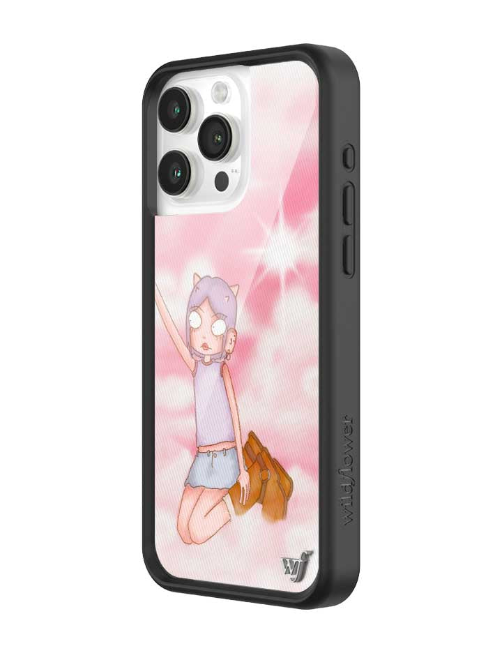 Wildflower iPhone case 15 Pro Max Enya Pink Clouds Pink Cute