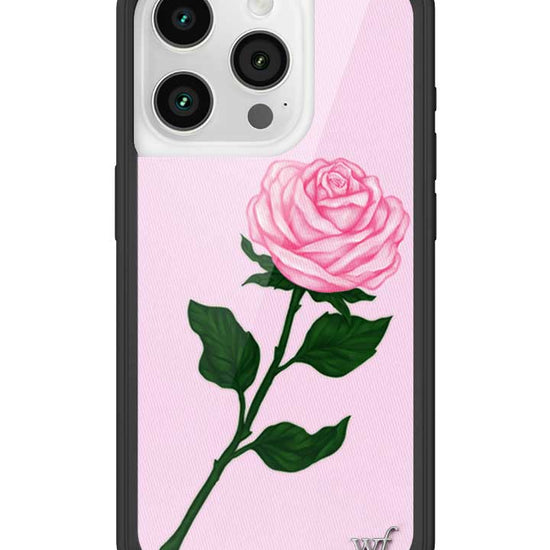 Wildflower iPhone case 15 Pro Pink Rose Flowers Cute