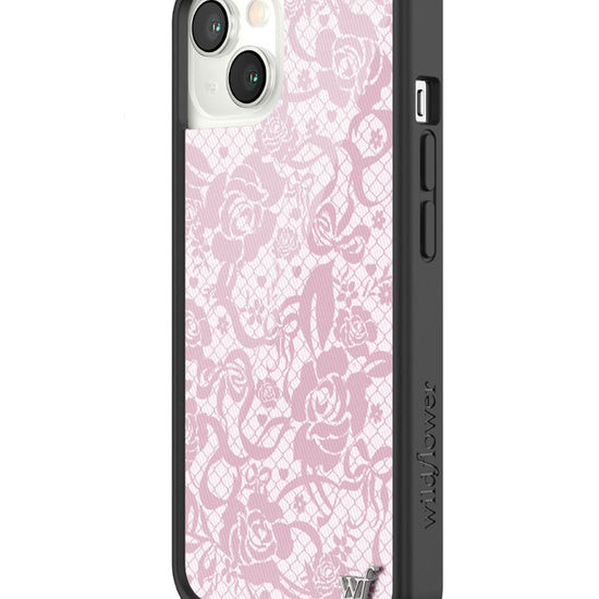 wildflower pink lace iphone 13