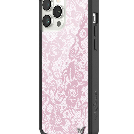 wildflower pink lace iphone 13promax