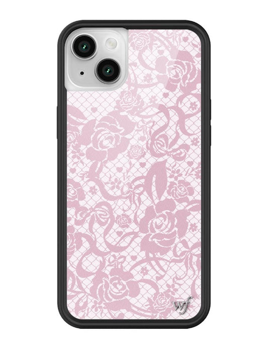 wildflower pink lace iphone 14