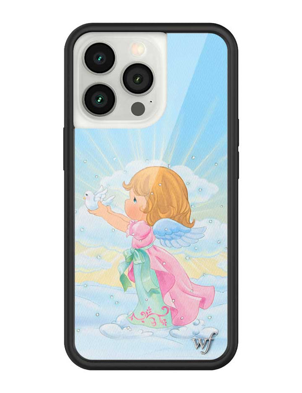 Wildflower iPhone case 13 Pro Precious Moments Angel Sweet Blue