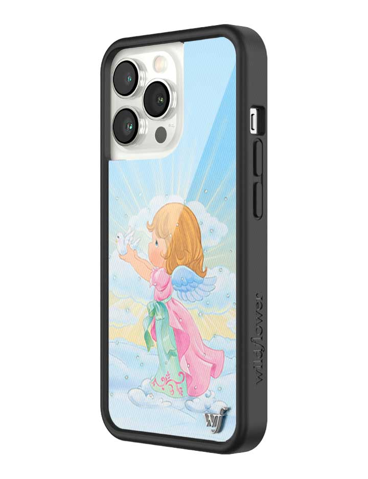 Wildflower iPhone case 13 Pro Precious Moments Angel Sweet Blue