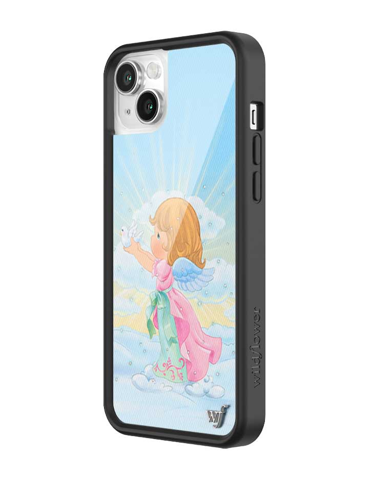 Wildflower iPhone case 14 Precious Moments Angel Sweet Blue