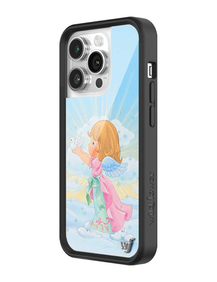 Wildflower iPhone case 14 Pro Precious Moments Angel Sweet Blue