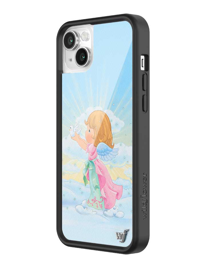 Wildflower iPhone case 14 Plus Precious Moments Angel Sweet Blue