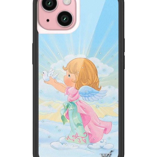 Wildflower iPhone case 15 Precious Moments Angel Sweet Blue