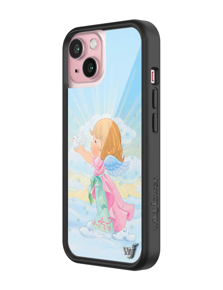 Wildflower iPhone case 15 Precious Moments Angel Sweet Blue