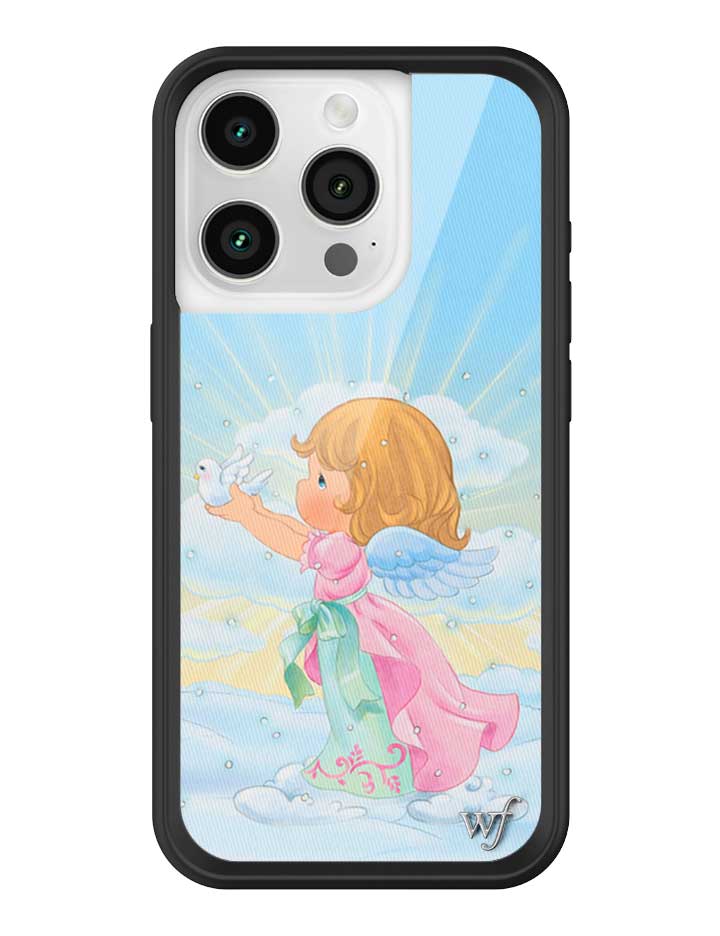 Wildflower iPhone case 15 Pro Precious Moments Angel Sweet Blue