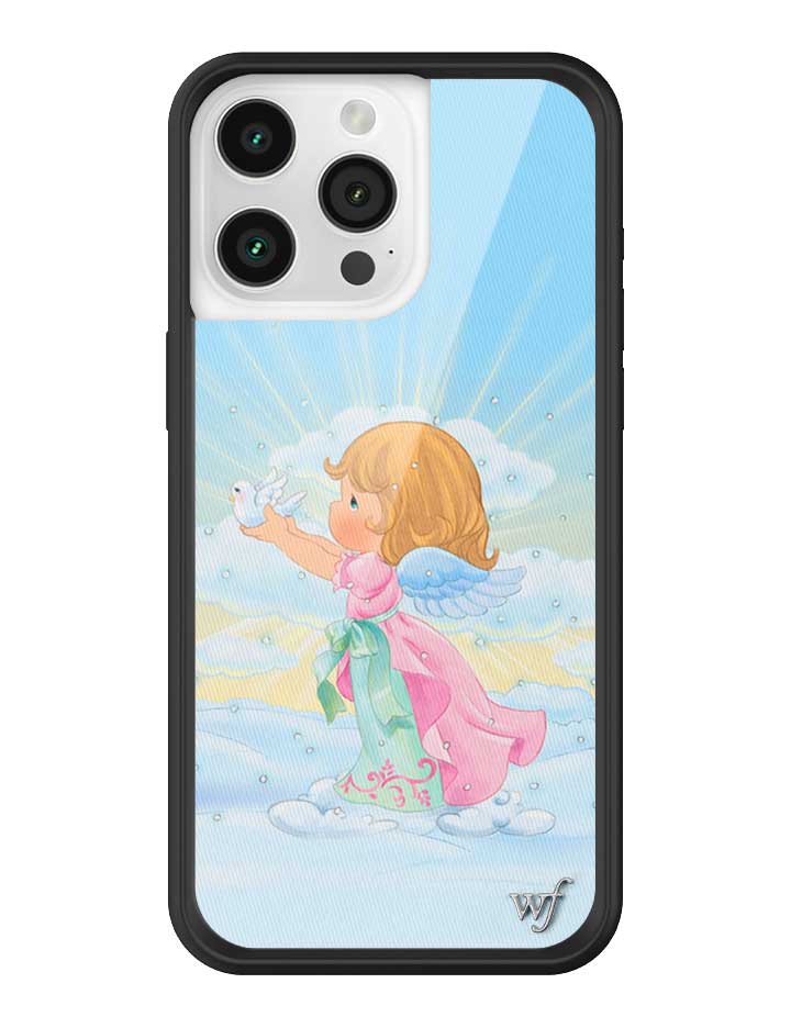 Wildflower iPhone case 15 Pro Max Precious Moments Angel Sweet Blue
