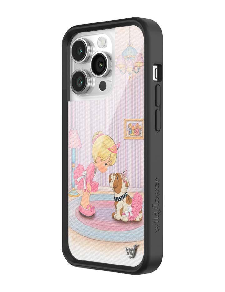 Wildflower iPhone case 14 Pro Precious Moments Ballerina Bulldog Pink Cute