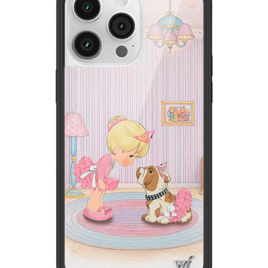 Wildflower iPhone case 14 Pro Max Precious Moments Ballerina Bulldog Pink Cute