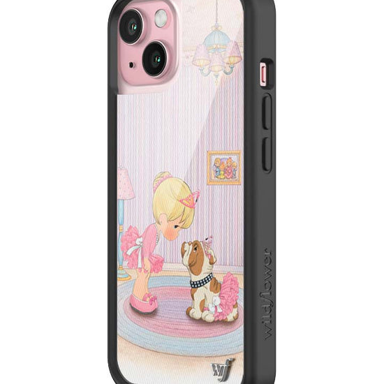 Wildflower iPhone case 15 Precious Moments Ballerina Bulldog Pink Cute