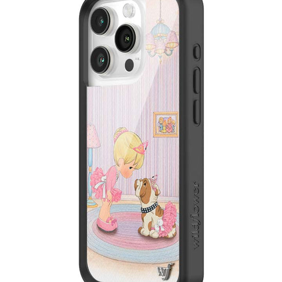 Wildflower iPhone case 15 Pro Precious Moments Ballerina Bulldog Pink Cute