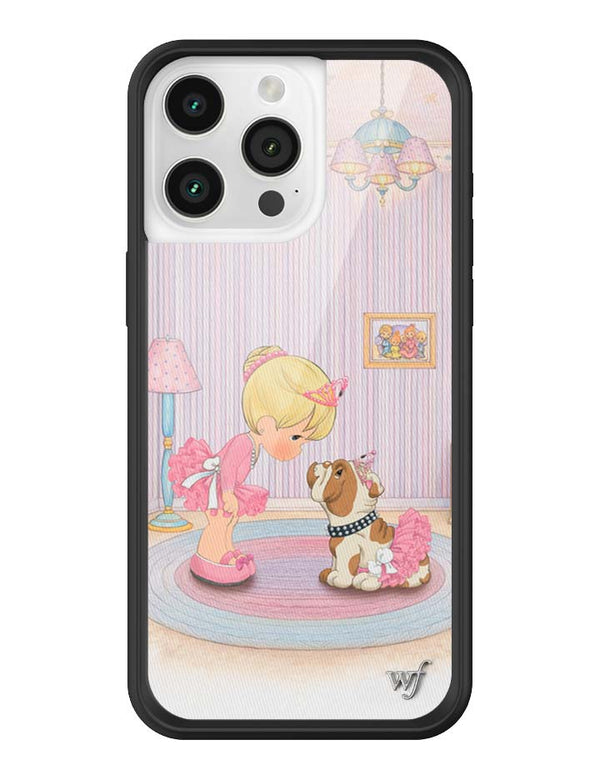 Wildflower iPhone case 15 Pro Max Precious Moments Ballerina Bulldog Pink Cute