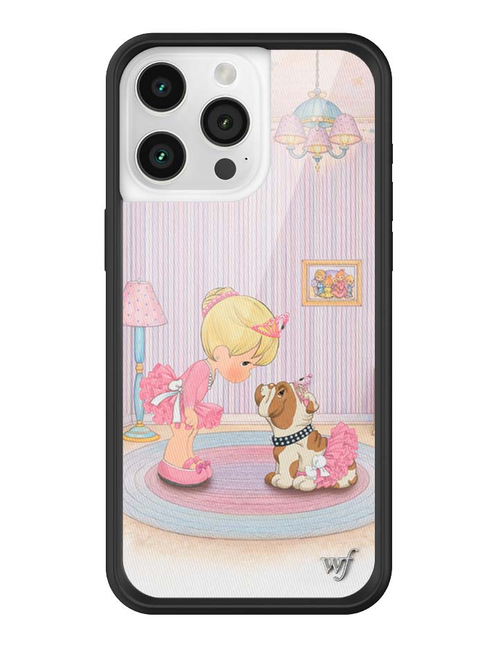 Wildflower iPhone case 15 Pro Max Precious Moments Ballerina Bulldog Pink Cute