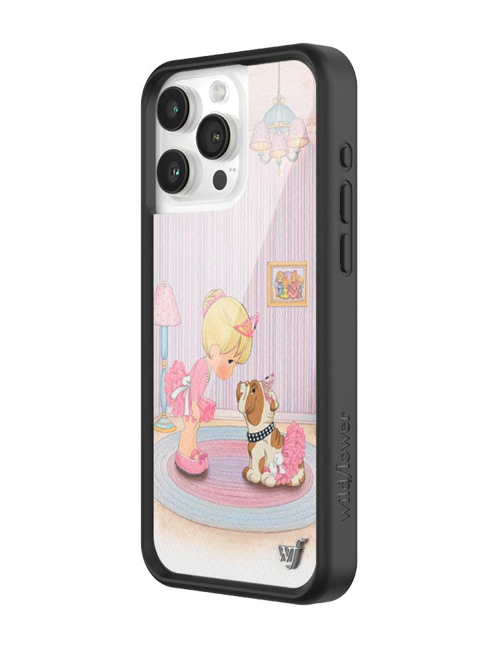 Wildflower iPhone case 15 Pro Max Precious Moments Ballerina Bulldog Pink Cute