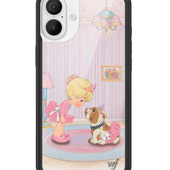 Wildflower iPhone case 16 Plus Precious Moments Ballerina Bulldog Pink Cute