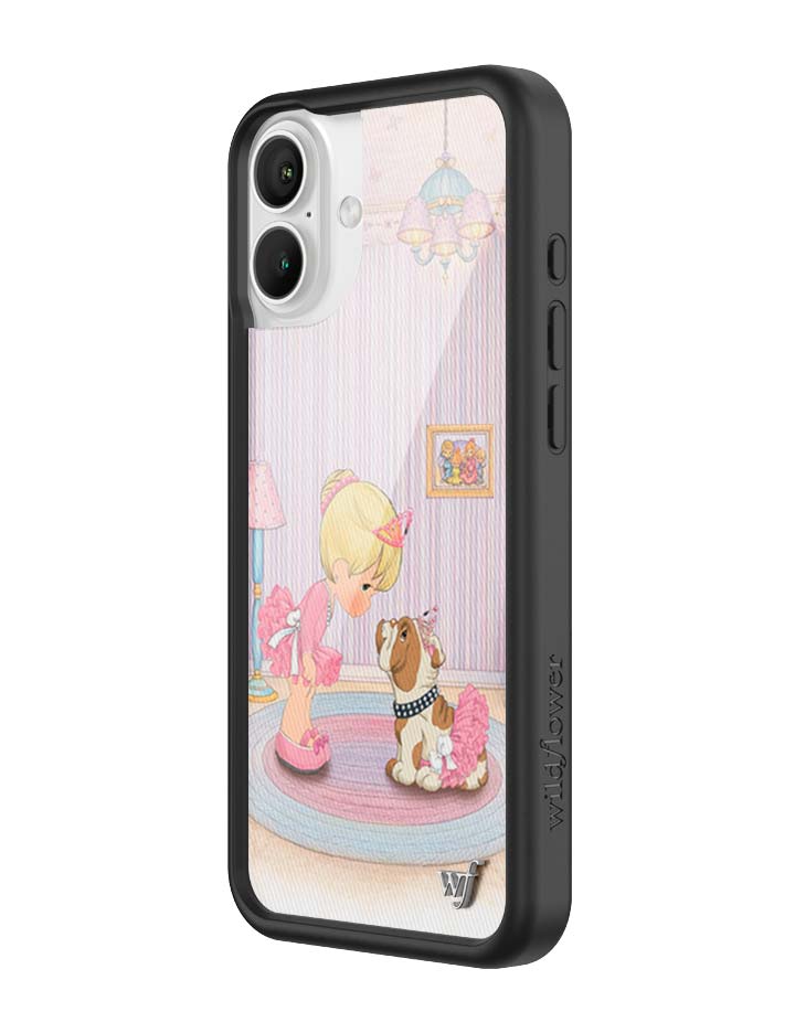 Wildflower iPhone case 16 Plus Precious Moments Ballerina Bulldog Pink Cute