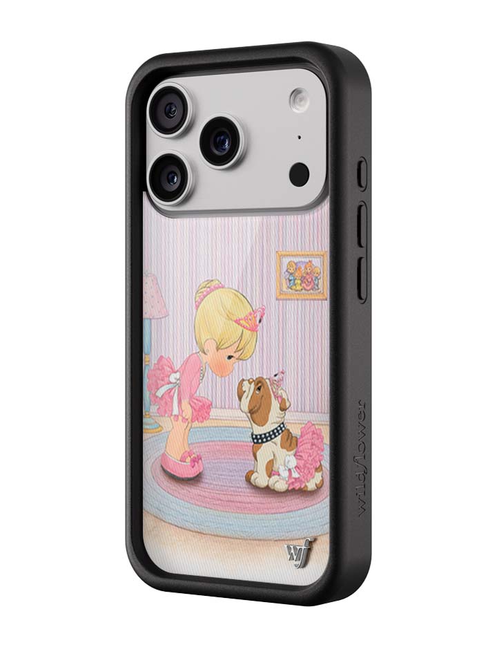 Wildflower iPhone case 17 Pro Precious Moments Ballerina Bulldog Pink Cute