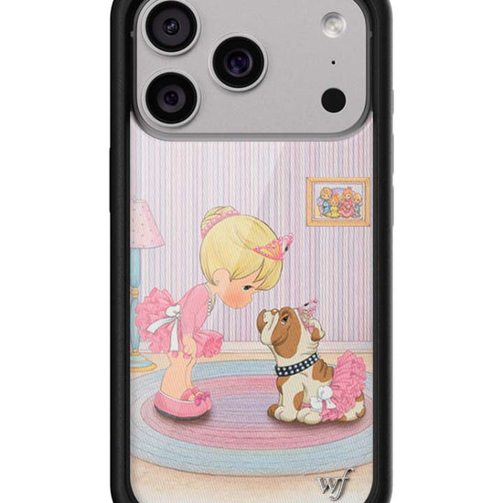 Wildflower iPhone case 18 Pro Precious Moments Ballerina Bulldog Pink Cute