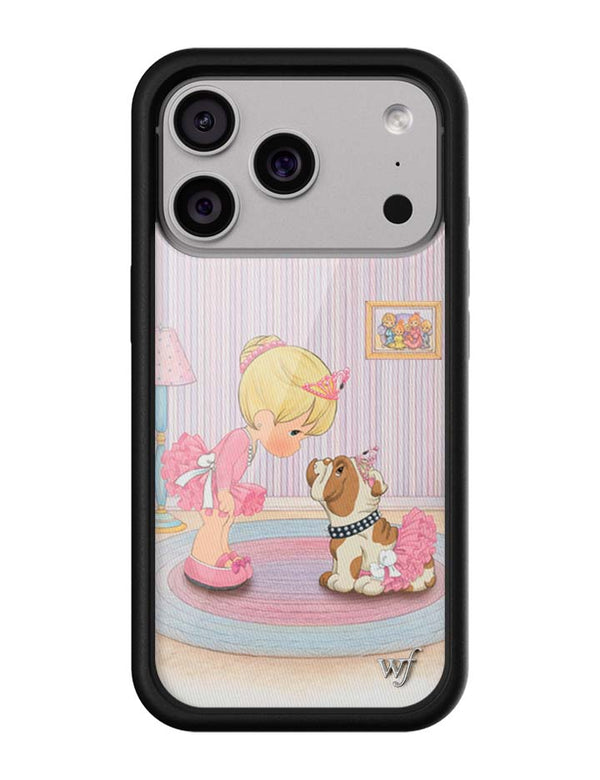 Wildflower iPhone case 18 Pro Precious Moments Ballerina Bulldog Pink Cute