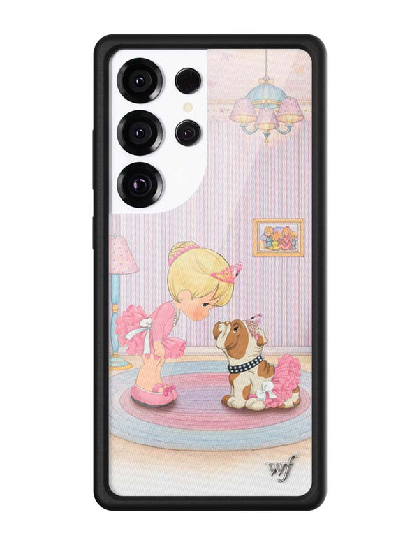 Wildflower Galaxy S25 case Ultra Precious Moments Ballerina Bulldog Pink Cute