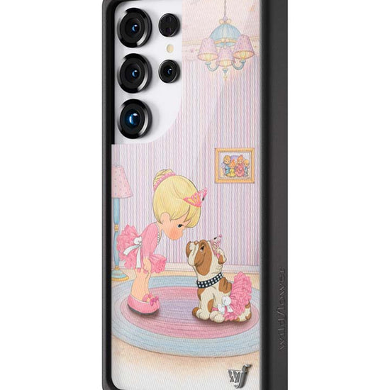 Wildflower Galaxy S25 case Ultra Precious Moments Ballerina Bulldog Pink Cute