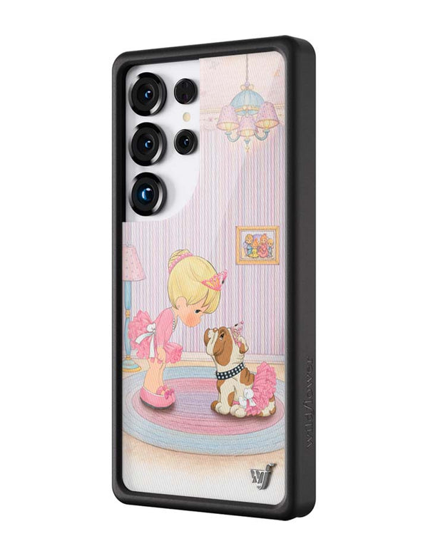 Wildflower Galaxy S25 case Ultra Precious Moments Ballerina Bulldog Pink Cute