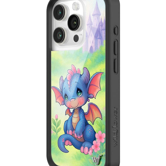 Wildflower iPhone case 15 Pro Precious Moments Dragon Dreams Blue Cute