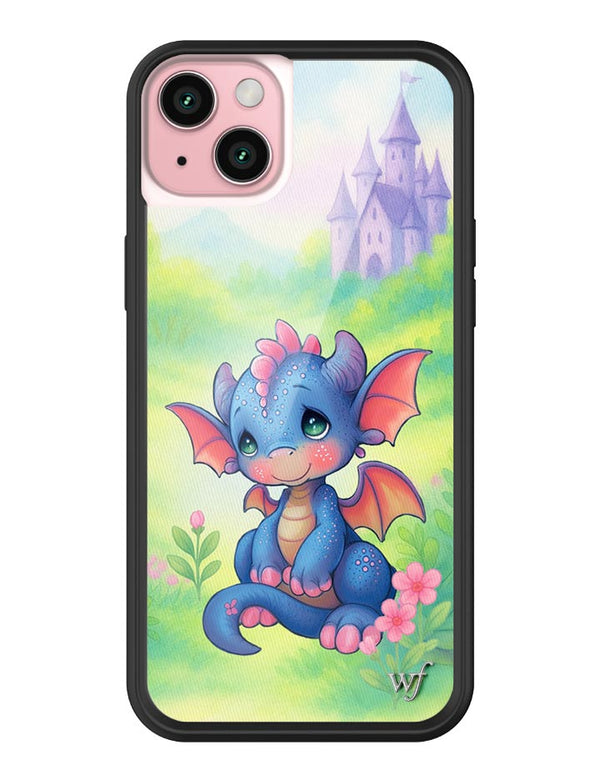 Wildflower iPhone case 15 Plus Precious Moments Dragon Dreams Blue Cute