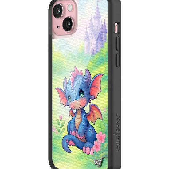 Wildflower iPhone case 15 Plus Precious Moments Dragon Dreams Blue Cute