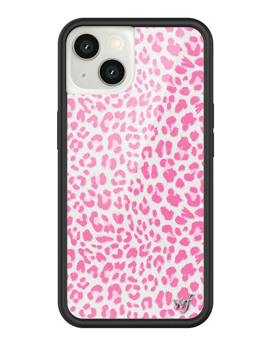 wildflower pink meow iphone 13 case
