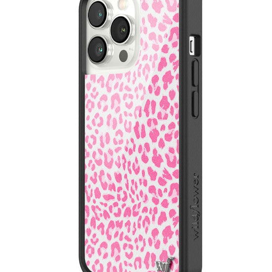 wildflower pink meow iphone 13pro case
