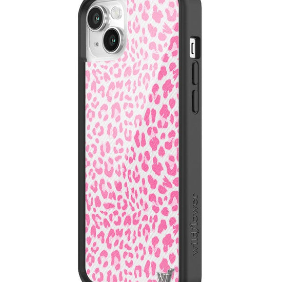 wildflower pink meow iphone 14 case