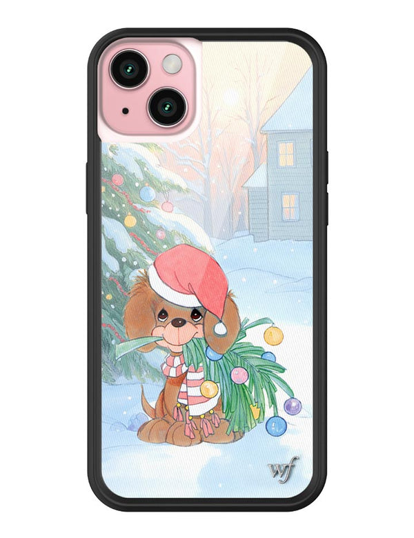 Wildflower iPhone case 15 Plus Precious Moments Holiday Pup Christmas Cute